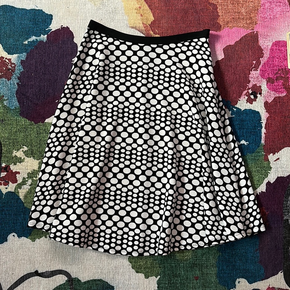 Polka Dot Print Skirt